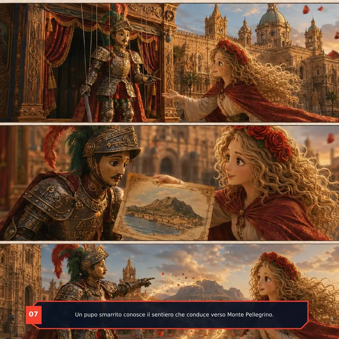 Un pupo smarrito conosce il sentiero che conduce verso Monte Pellegrino.